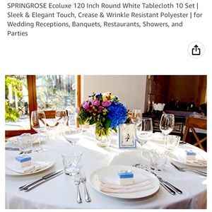 120” round table cloth - (10)